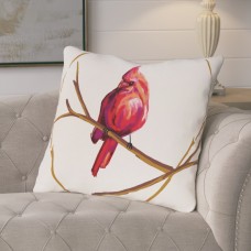 August Grove Agave Cardinal Print Outdoor Throw Pillow ATGR8100